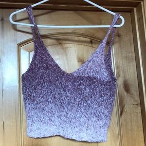 Knitted crop top